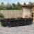 Set mobilier de grădină cu perne, 17 piese, negru, poliratan GartenMobel Dekor