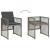 Set mobilier de grădină cu perne, 17 piese, gri, poliratan GartenMobel Dekor