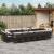 Set mobilier de grădină cu perne, 17 piese, maro, poliratan GartenMobel Dekor
