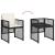 Set mobilier de grădină cu perne, 17 piese, negru, poliratan GartenMobel Dekor