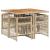 Set mobilier de grădină cu perne, 5 piese, bej, poliratan GartenMobel Dekor