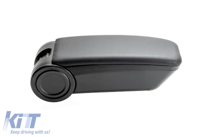 Rati cotiera model Armster OE1 cu piele eco neagră potrivită pentru Ford Transit după 2013 cu cotieră de fabrică Performance AutoTuning