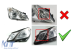 Module LED pentru lumini de zi potrivite pentru faruri Xenon pe Mercedes E-Class W212, S212, A207, C207 2010-2013, 2 bucăți, stânga și dreapta Performance AutoTuning