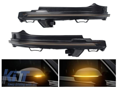 Semnale de întoarcere LED dinamice de tuning, potrivite pentru oglinzile laterale ale Audi Q7 2016-2019 Dynamic Sport, Elite Sport, Comfort Sport, Premium Plus Sport, Prestige Sport, S-line Sport, Sel Performance AutoTuning