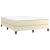 Pat box spring cu saltea, crem, 140x200 cm, piele ecologică GartenMobel Dekor