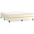 Pat box spring cu saltea, crem, 180x200 cm, piele ecologică GartenMobel Dekor