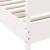 Cadru de pat fără saltea, alb, 180x200 cm, lemn masiv pin GartenMobel Dekor