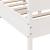 Cadru de pat fără saltea, alb, 140x190 cm, lemn masiv de pin GartenMobel Dekor