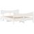 Cadru de pat fără saltea, alb, 140x190 cm, lemn masiv de pin GartenMobel Dekor