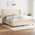 Pat box spring cu saltea, crem, 160x200 cm, material textil GartenMobel Dekor
