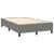 Pat box spring cu saltea, gri închis, 140x190 cm, textil GartenMobel Dekor