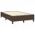Pat box spring cu saltea, maro închis, 140x200 cm, textil GartenMobel Dekor