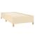 Pat box spring cu saltea, crem, 80x200 cm, textil GartenMobel Dekor