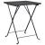 Set mobilier bistro pliabil, 3 piese, negru, poliratan GartenMobel Dekor