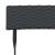 Set mobilier bistro pliabil, 3 piese, negru, poliratan GartenMobel Dekor