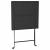 Set mobilier bistro pliabil, 3 piese, negru, poliratan GartenMobel Dekor