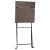 Set mobilier bistro pliabil, 3 piese, maro, poliratan GartenMobel Dekor