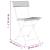 Set mobilier bistro pliabil, 3 piese, gri, poliratan GartenMobel Dekor