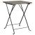 Set mobilier bistro pliabil, 3 piese, gri, poliratan GartenMobel Dekor