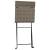Set mobilier bistro pliabil, 3 piese, gri, poliratan GartenMobel Dekor