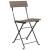 Set mobilier bistro pliabil, 3 piese, gri, poliratan GartenMobel Dekor