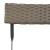 Set mobilier bistro pliabil, 3 piese, gri, poliratan GartenMobel Dekor