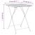 Set mobilier bistro pliabil, 3 piese, gri, poliratan GartenMobel Dekor
