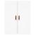 Dulap înalt, alb, 69,5x34x180 cm, lemn compozit GartenMobel Dekor