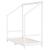 Cadru de pat pentru copii, alb, 2x(70x140) cm, lemn masiv pin GartenMobel Dekor