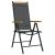 Set mobilier pentru grădină, 7 piese, negru și maro, aluminiu GartenMobel Dekor