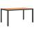 Set mobilier pentru grădină, 7 piese, negru și maro, aluminiu GartenMobel Dekor