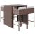 Set mobilier bar de grădină cu perne, 5 piese, maro, poliratan GartenMobel Dekor