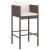 Set mobilier bar de grădină cu perne, 5 piese, maro, poliratan GartenMobel Dekor