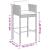 Set mobilier bar de grădină cu perne, 5 piese, maro, poliratan GartenMobel Dekor