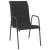 Set mobilier de grădină, 5 piese, negru, oțel și textilenă GartenMobel Dekor