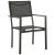 Set mobilier de grădină, 5 piese, negru, oțel și textilenă GartenMobel Dekor