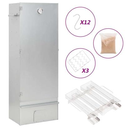 Afumătoare cuptor/grătar, generator fum rece, oțel galvanizat GartenMobel Dekor