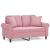 Canapea cu 2 locuri cu pernuțe, roz, 120 cm, catifea GartenMobel Dekor