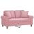 Canapea cu 2 locuri cu pernuțe, roz, 120 cm, catifea GartenMobel Dekor