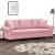 Canapea cu 3 locuri cu pernuțe, roz, 180 cm, catifea GartenMobel Dekor