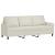 Canapea cu 3 locuri și taburet, crem, 180 cm, catifea GartenMobel Dekor