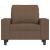 Fotoliu canapea cu taburet, maro, 60 cm, material textil GartenMobel Dekor