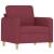 Fotoliu canapea cu taburet, roșu vin, 60 cm, material textil GartenMobel Dekor