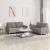 Set de canapea cu perne, 2 piese, gri taupe, material textil GartenMobel Dekor