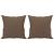 Set de canapele cu perne, 3 piese, maro, textil GartenMobel Dekor