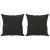 Set de canapele cu perne, 3 piese, negru, textil GartenMobel Dekor