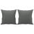 Set de canapele cu perne, 2 piese, gri închis, material textil GartenMobel Dekor