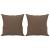 Set de canapele cu perne, 2 piese, maro, textil GartenMobel Dekor