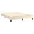 Pat box spring cu saltea, crem, 140x190 cm, piele ecologică GartenMobel Dekor