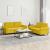 Set de canapele cu perne, 2 piese, galben, catifea GartenMobel Dekor